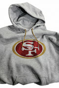 San Francisco 49ers Glitter Hoodie – Red & Gold Sparkle SF Pullover