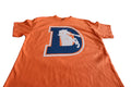 Denver Broncos Glitter Logo T-Shirt – Orange & Blue Sparkle Fan Tee