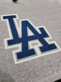Los Angeles Dodgers Glitter LA T-Shirt – Blue Sparkle Baseball Fan Tee