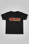 San Francisco 49ers Glitter T-Shirt – Red & Gold Sparkle Fan Tee