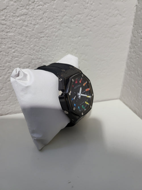 ACTIVA by INVICTA Rainbow Dial Watch – Black Fashion Watch with Box