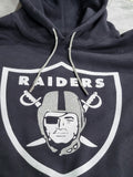 Silver Glitter Las Vegas Raiders Hoodie – Bling Logo Pullover Sweatshirt